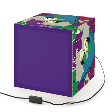 Two Pierrots Light Cube Lamp