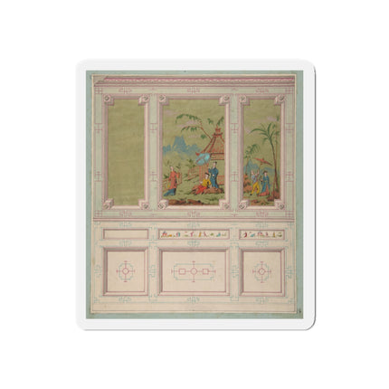 Chinoiserie scenes by Anonymous Die-Cut Magnets (5 Sizes)