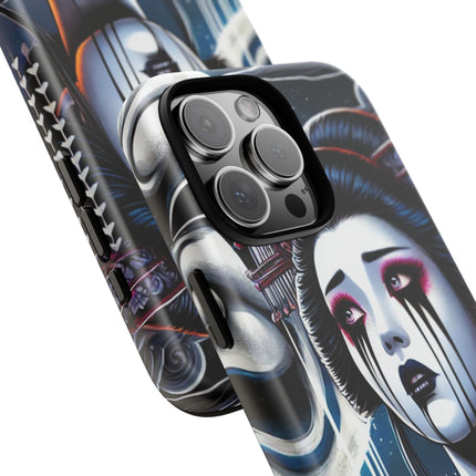 Geisha’s Black Ink Tears Phone Cases