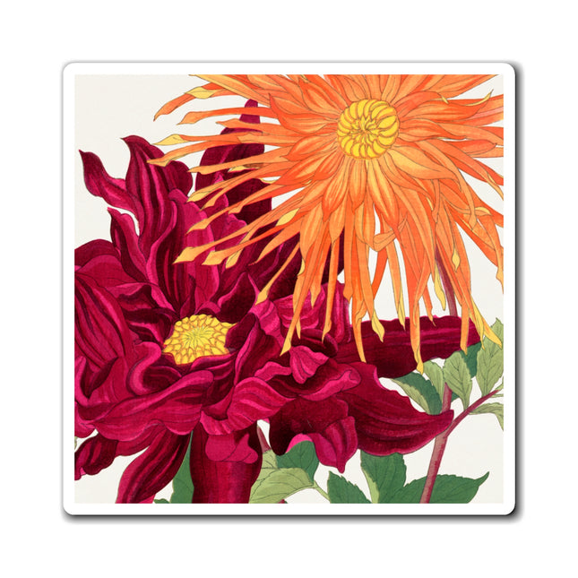 Dahlia by Tanigami Kônan Magnets (3 Sizes)