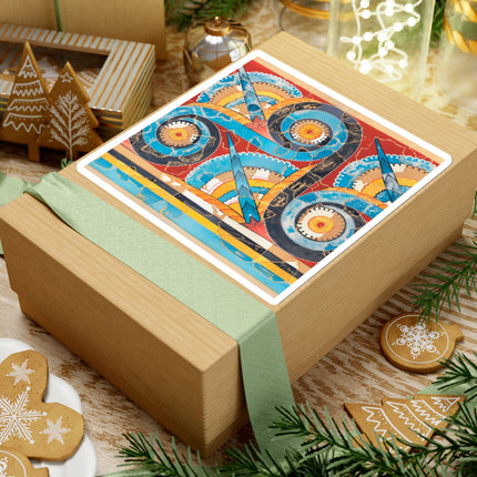 Reproduction of S-Spiral Frieze by Emile Gilliéron Kiss-Cut Stickers (4 Sizes)