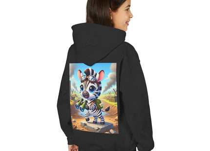 Zebra Lookout Youth Heavy Blend Hooded Sweatshirt