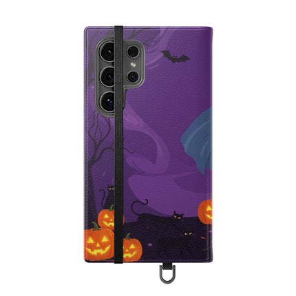 🎭🌹 The Harlequin Rose Masquerade Flip Case – Theatrical Halloween Romance