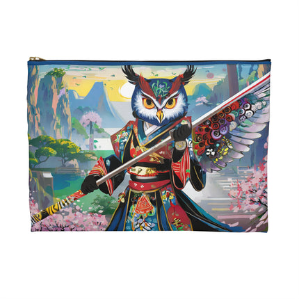 Cyberpunk Samurai Owl Pencil Case