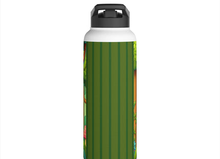 Stealthy Stripes Stainless Steel Water Bottle, Standard Lid