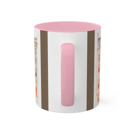 Amsterdam Canal Houses by Johan Teyler Colorful Mugs, 11oz
