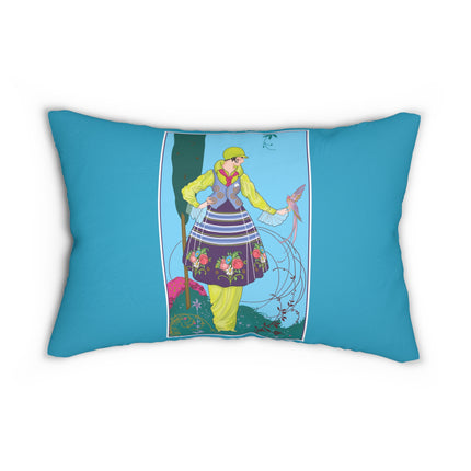 Exquisite Elegance by Umberto Brunelleschi Spun Polyester Lumbar Pillow