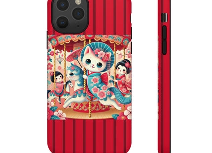 Geisha Kitten's Enchanted Carousel Phone Cases