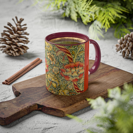 Chintz the Wandle Design by William Morris Colorful Mugs, 11oz