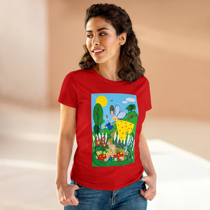 Garden Magic Women's Midweight Cotton Tee