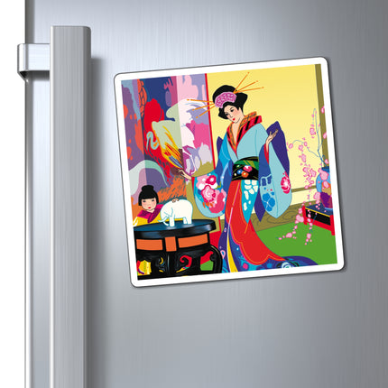 A Timeless Journey by Umberto Brunelleschi Magnets (3 Sizes)