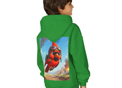 Cardinal Dive Bomber Youth Heavy Blend Hooded Sweatshirt