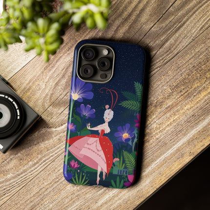 🌺✨ The Lady Of The Starlit Enchanted Garden Phone Case – Art Deco Floral Fantasy
