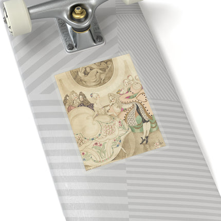 Sur talons rouges (On Red Heels) pl 01 by Gerda Wegener Kiss-Cut Stickers (4 Sizes)