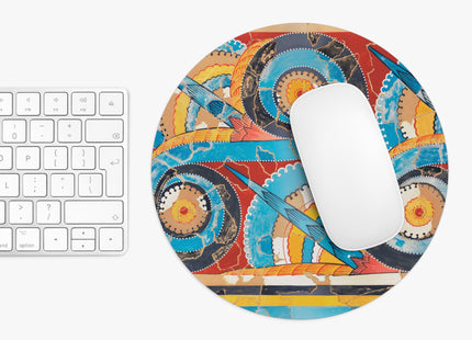 Reproduction of S-Spiral Frieze by Emile Gilliéron Mouse Pad, Round and Rectangle