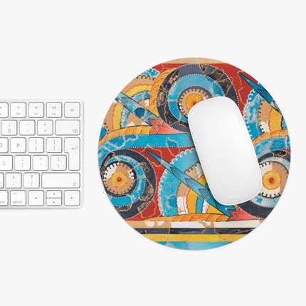 Reproduction of S-Spiral Frieze by Emile Gilliéron Mouse Pad, Round and Rectangle