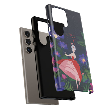 🌺✨ The Lady Of The Starlit Enchanted Garden Phone Case – Art Deco Floral Fantasy