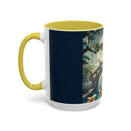 Moonlit Bridge Gentleman Colorful Mug – Imperial Serenity & Moonlit Harmony