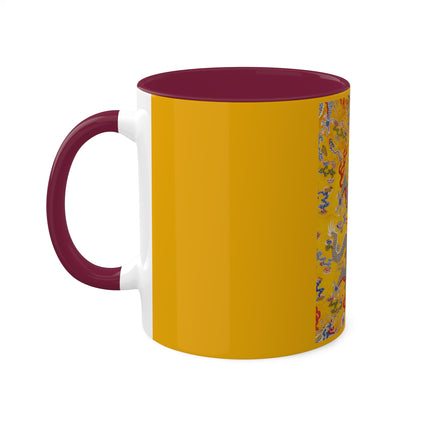The Imperial 12-Symbol Robe, A Dragon's Regalia Colorful Mugs, 11oz