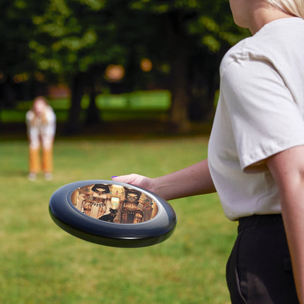 Egyptian Priestess Cats Wham-O Frisbee – Sacred Guardians & Desert Power