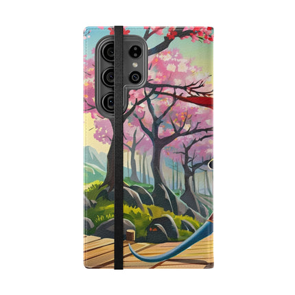 🐀⚔️ Cyber Samurai Rat Flip Case – Neon Discipline & Futuristic Skill