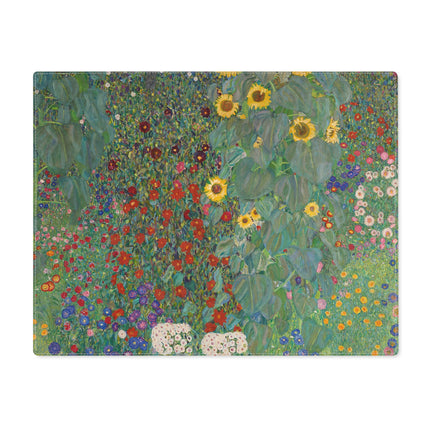 Farm Garden with Sunflowers by Gustav Klimt Placemat, 1pc