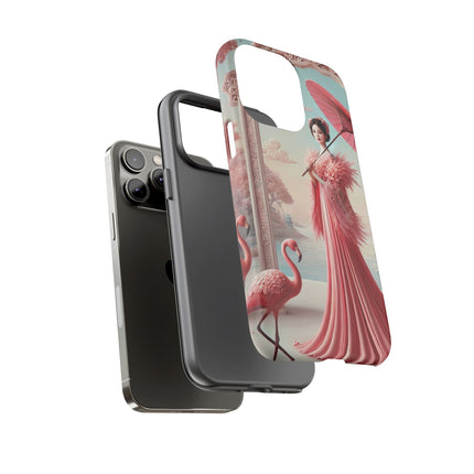 Petals, Porcelain, and Flamingos Phone Cases
