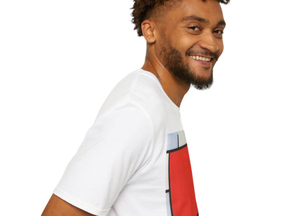 Composition with Red, Yellow, Blue, and Black Softstyle T-Shirt