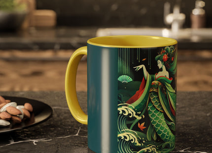 Mermaid Queen Rising from the Deep Colorful Mugs (11oz, 15oz)