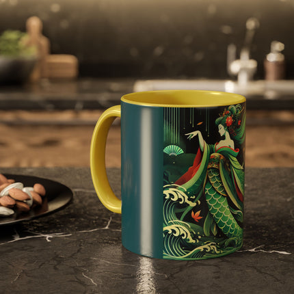Mermaid Queen Rising from the Deep Colorful Mugs (11oz, 15oz)