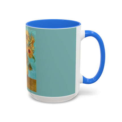 Vase with Twelve Sunflowers by Vincent van Gogh Colorful Mugs (11oz, 15oz)
