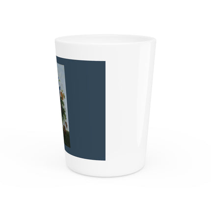 Bouquet of Flowers and a Nest by Sebastian Wegmayr Ceramic Shot Glass