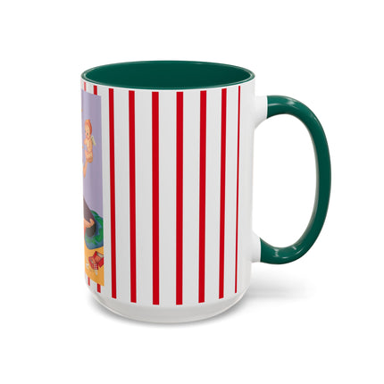 Art Deco Christmas Colorful Mugs (11oz, 15oz)