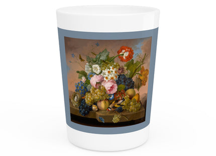 Floral Still Life by Franz Xaver Petter Ceramic Shot Glass
