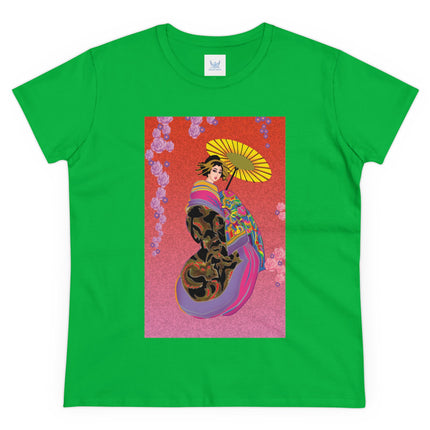 Enchanting Geisha Women's Midweight Cotton Tee