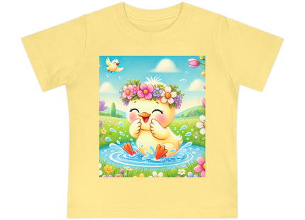 Springtime Splash Duckling Baby Short Sleeve T-Shirt