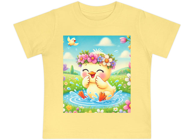 Springtime Splash Duckling Baby Short Sleeve T-Shirt