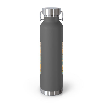 Reproduction of S-Spiral Frieze by Emile Gilliéron Copper Vacuum Insulated Bottle, 22oz