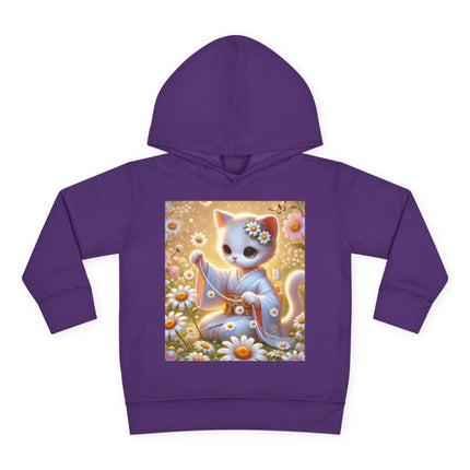 Daisy Chain Whimsy Toddler Pullover Fleece Hoodie