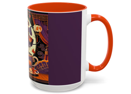 Theatrical Halloween Mice on Teacup Colorful Mugs (11oz, 15oz)