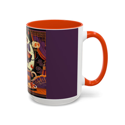 Theatrical Halloween Mice on Teacup Colorful Mugs (11oz, 15oz)