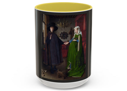 Arnolfini Portrait by Jan Van Eyck Colorful Mugs (11oz, 15oz)