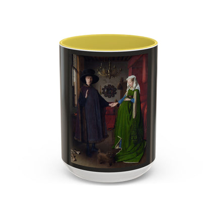 Arnolfini Portrait by Jan Van Eyck Colorful Mugs (11oz, 15oz)