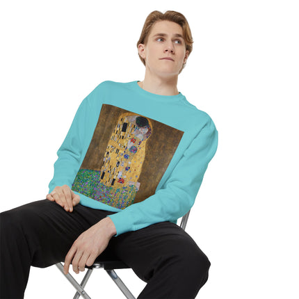 The Kiss by Gustav Klimt Unisex Garment-Dyed Sweatshirt