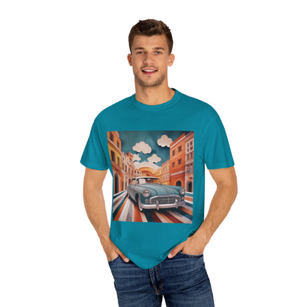 1960 Alfa Romeo Giulietta Unisex Garment-Dyed T-shirt