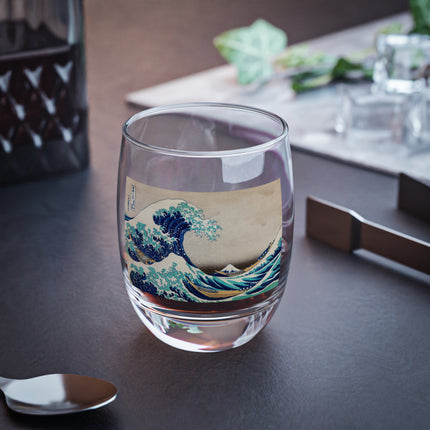The Great Wave off Kanagawa by Katsushika Hokusai Whiskey Glass