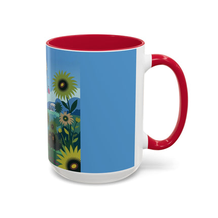 The Secret Language Of Flowers Colorful Mugs – Art Deco Botanical Elegance