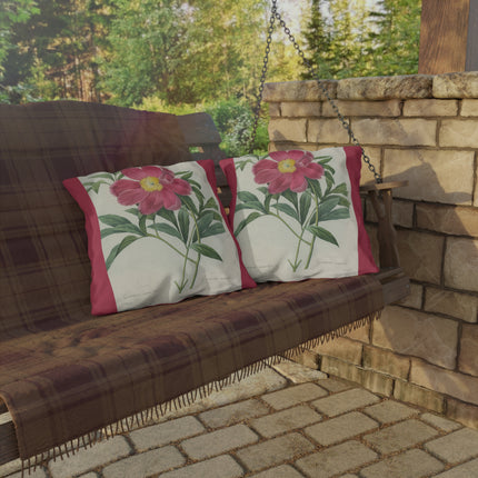 Choix des plus belles fleurs, Plate 075 by Pierre Joseph Redouté Outdoor Pillows