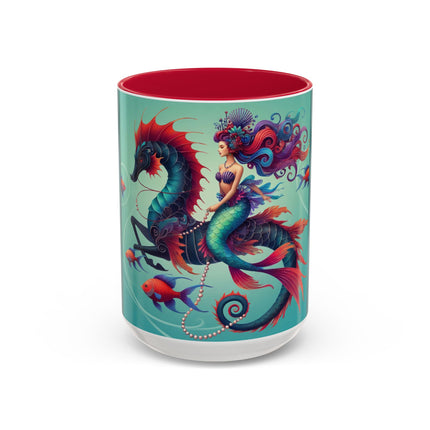 Mermaid & Sea Dragon Mug – Ocean Guardian & Mythic Beauty