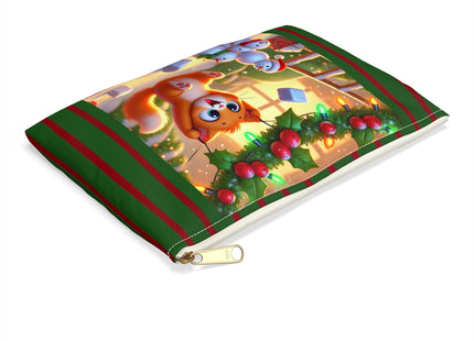Naughty or Nice Kitten Christmas Accessory Pouch